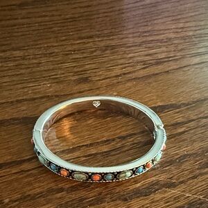 Brighton Silver Multicolor Stone Bracelet